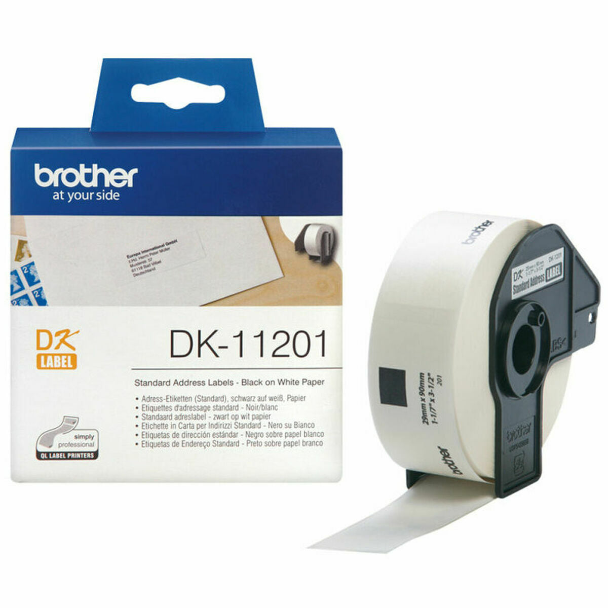 Printer Labels Brother DK11201 White