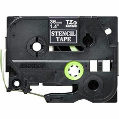 Laminated Tape for Labelling Machines Brother STE-161 Black Black/White 36 mm x 3 m