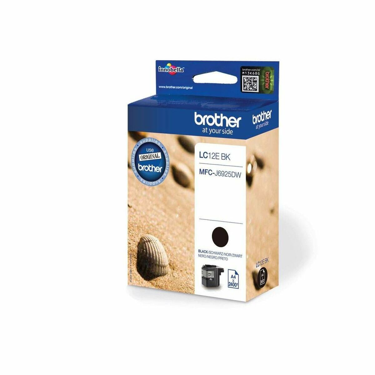 Original Ink Cartridge Brother LC12EBK              Black