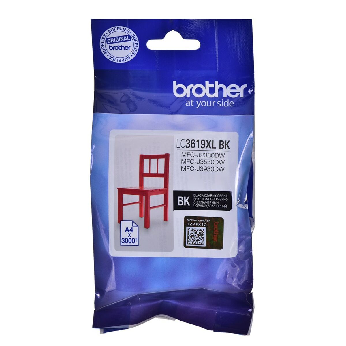 Original Ink Cartridge Brother LC-3619XLBK Black