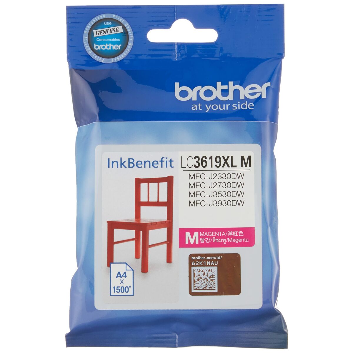 Original Ink Cartridge Brother LC-3619XLM Magenta