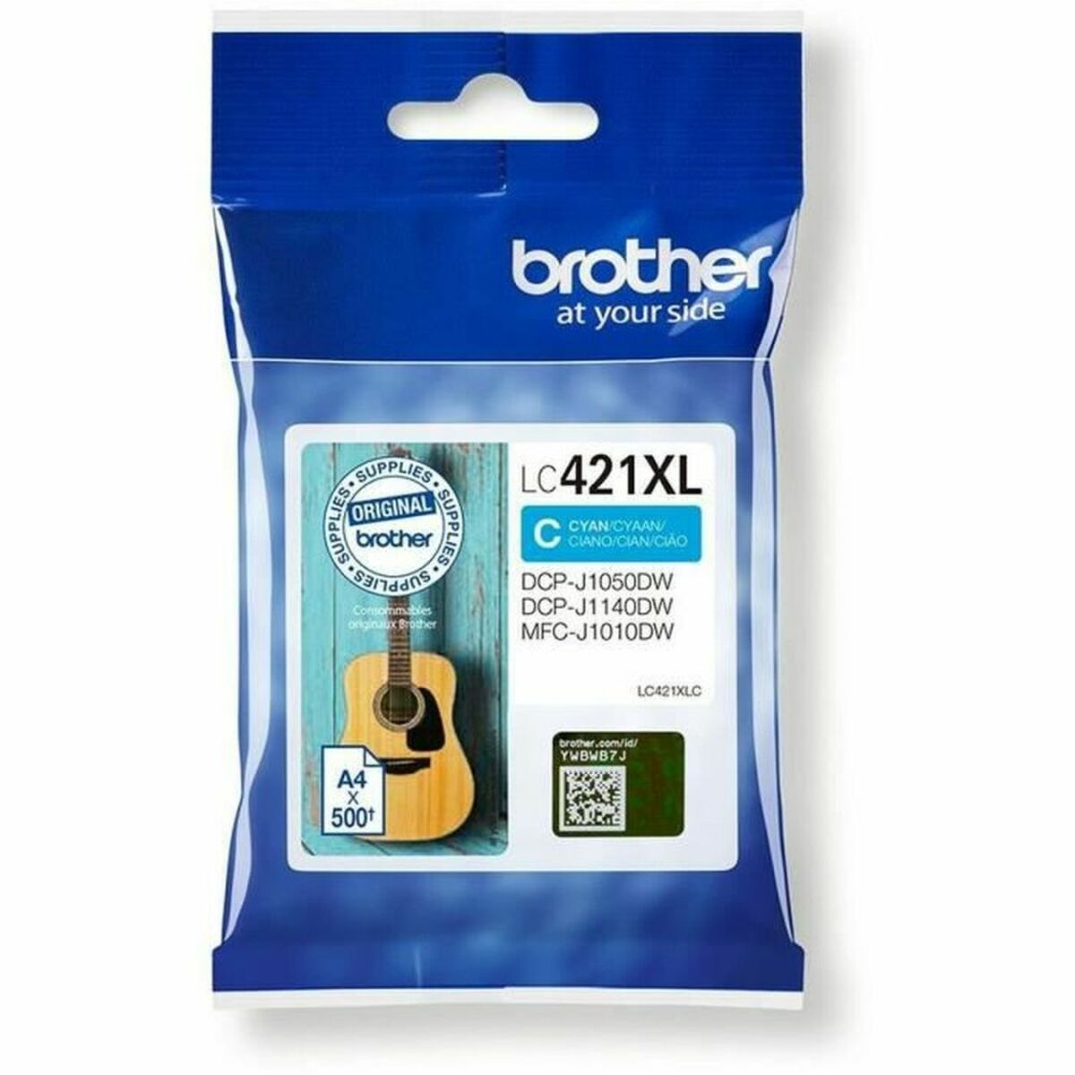 Original Ink Cartridge Brother LC421XLC Cyan