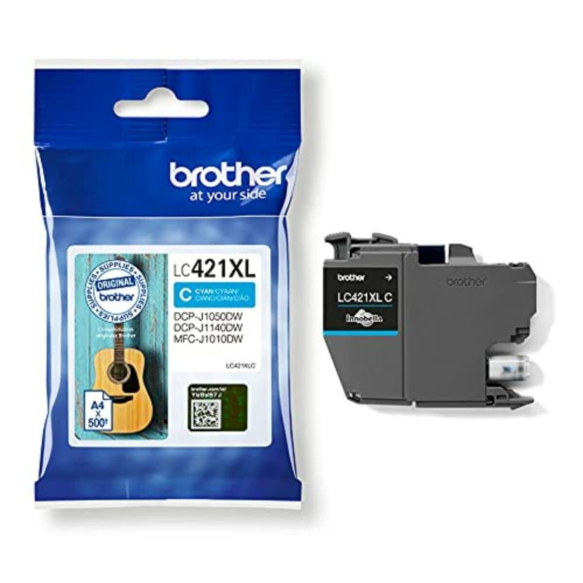 Original Ink Cartridge Brother MFC-J1010DW / DCP-J1050DW Cyan (5 Units)