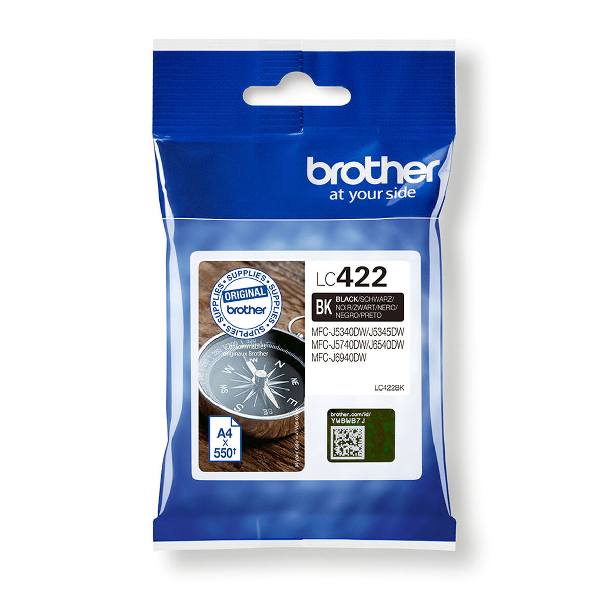 Original Ink Cartridge Brother LC-422BK Black