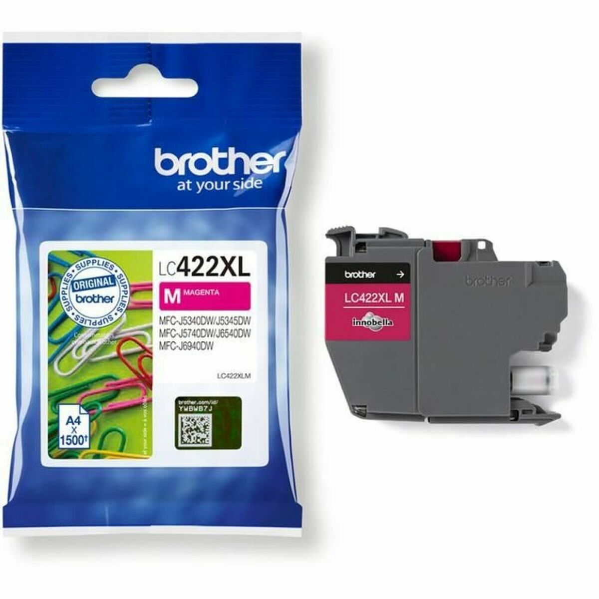 Original Ink Cartridge Brother LC-422XLM Magenta