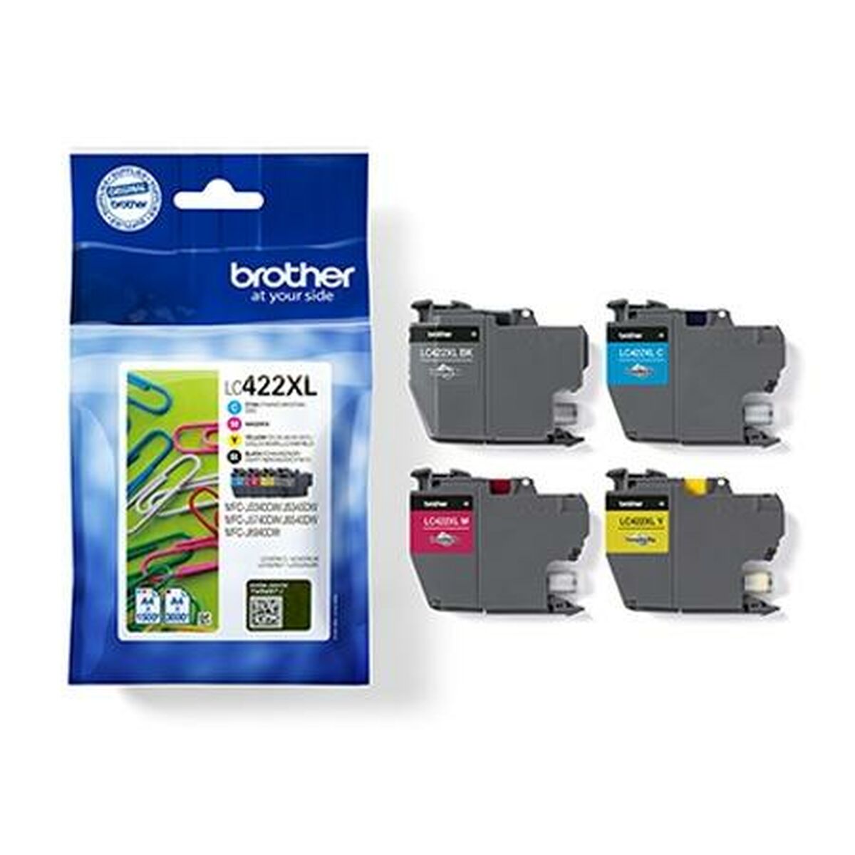 Original Ink Cartridge Brother LC422XL Black/Cyan/Magenta/Yellow (4 Units)