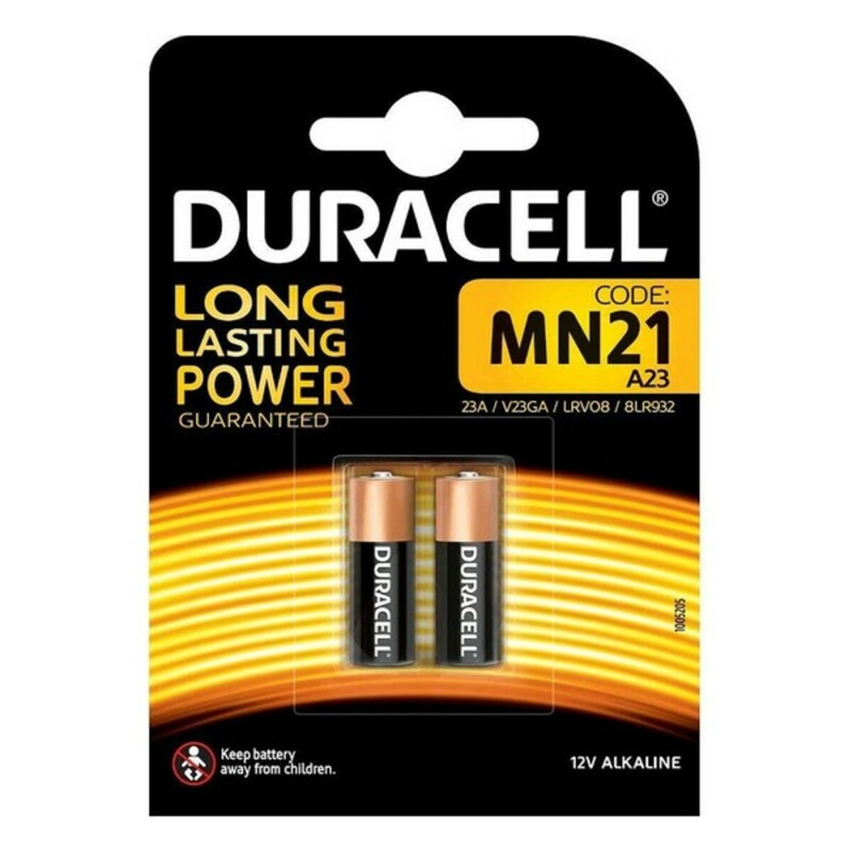 Batteries MN21B2 DURACELL MN21 (2 pcs) 12 V