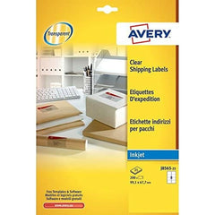 Adhesive labels Avery 99,1 x 67,7 mm Transparent