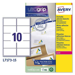 Adhesives/Labels Avery Ultragrip 15 Sheets 99,1 x 57 mm White