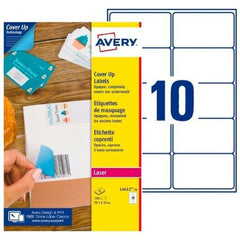 Printer Labels Avery L4612 White 25 Sheets 99,1 x 57 mm (5 Units)