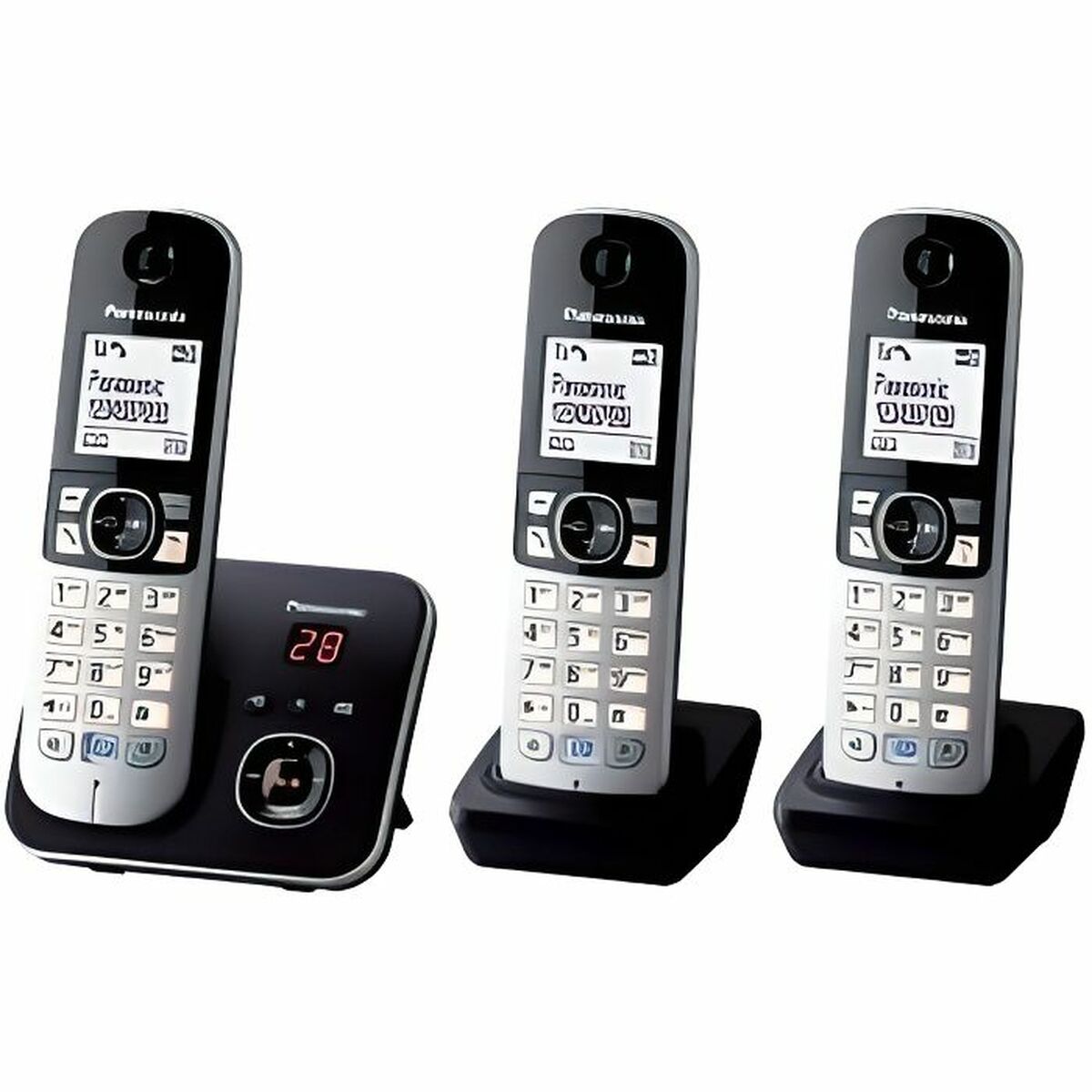 Wireless Phone Panasonic KX-TG6823 White Black Black/Silver