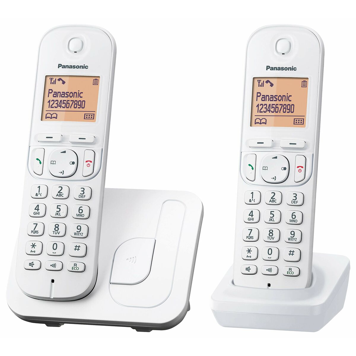 Wireless Phone Panasonic KXTGC210SPW White Amber