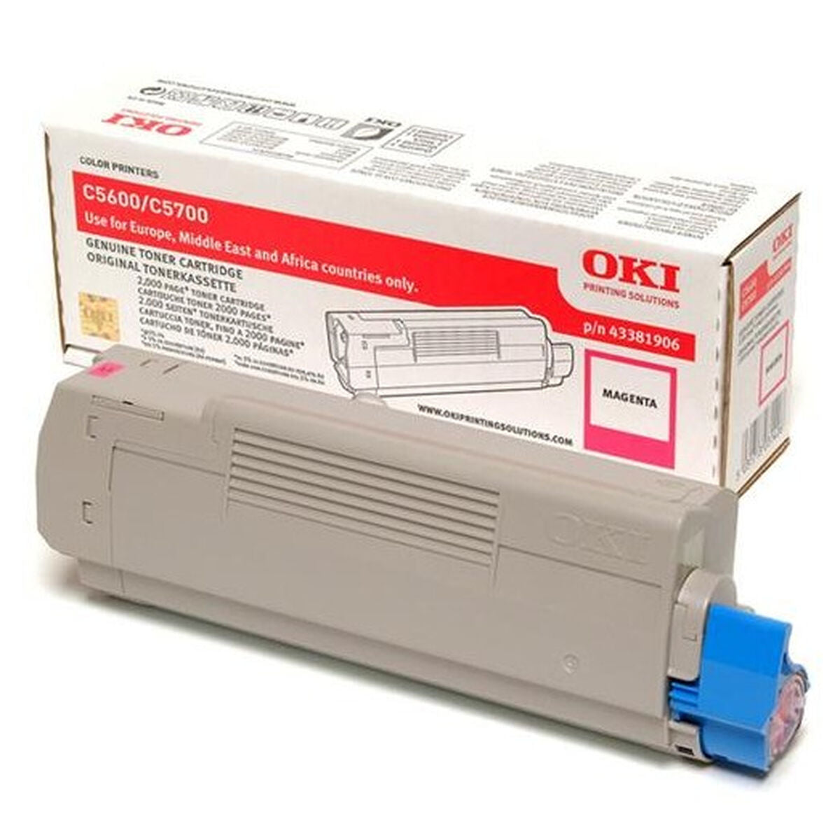 Original Toner OKI 43381906 Magenta