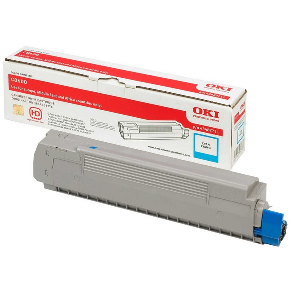 Original Toner OKI 43487711 Cyan