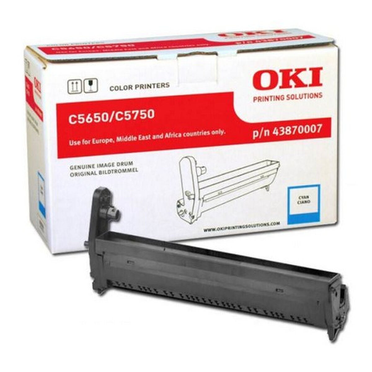 Printer drum OKI 43870007 Black Cyan C/5650/5750