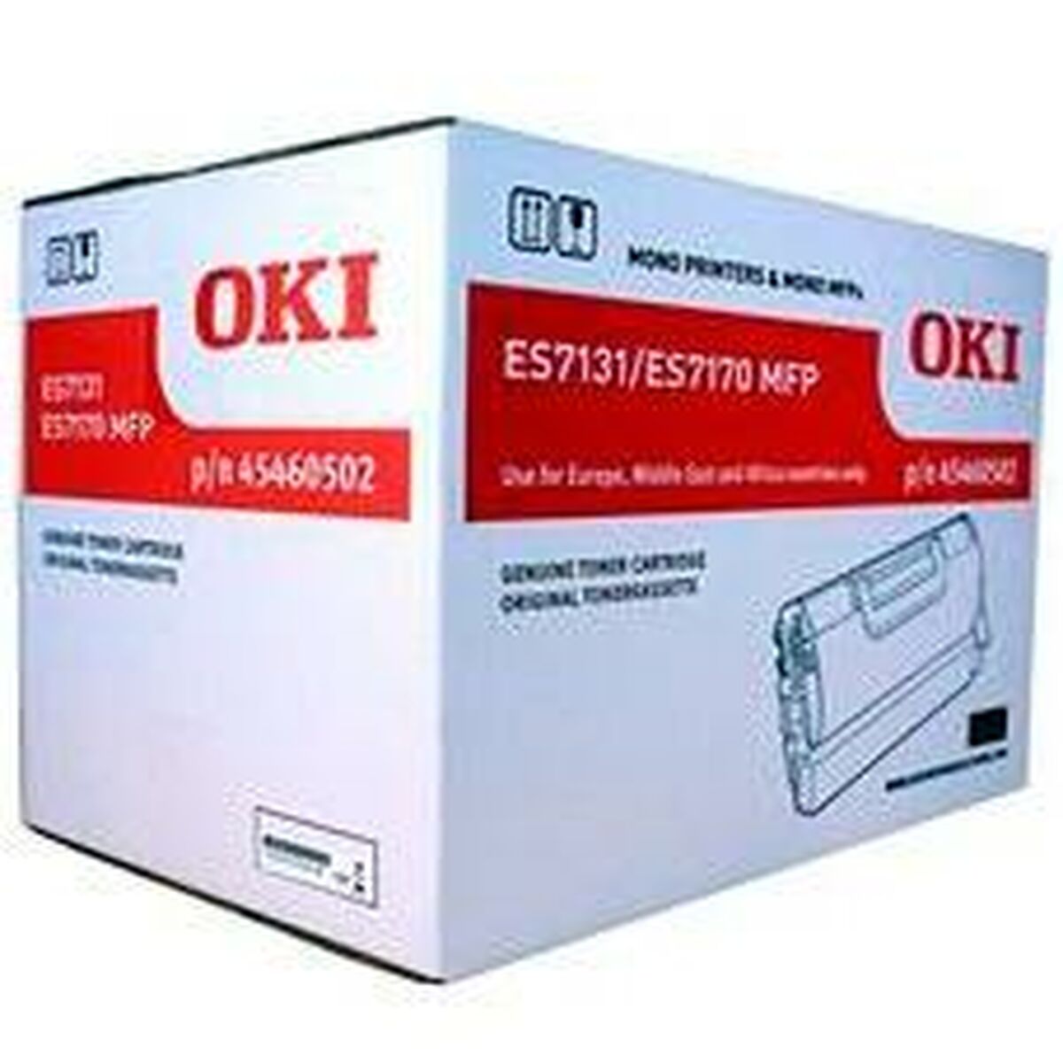 Original Toner OKI 45460502 White Black