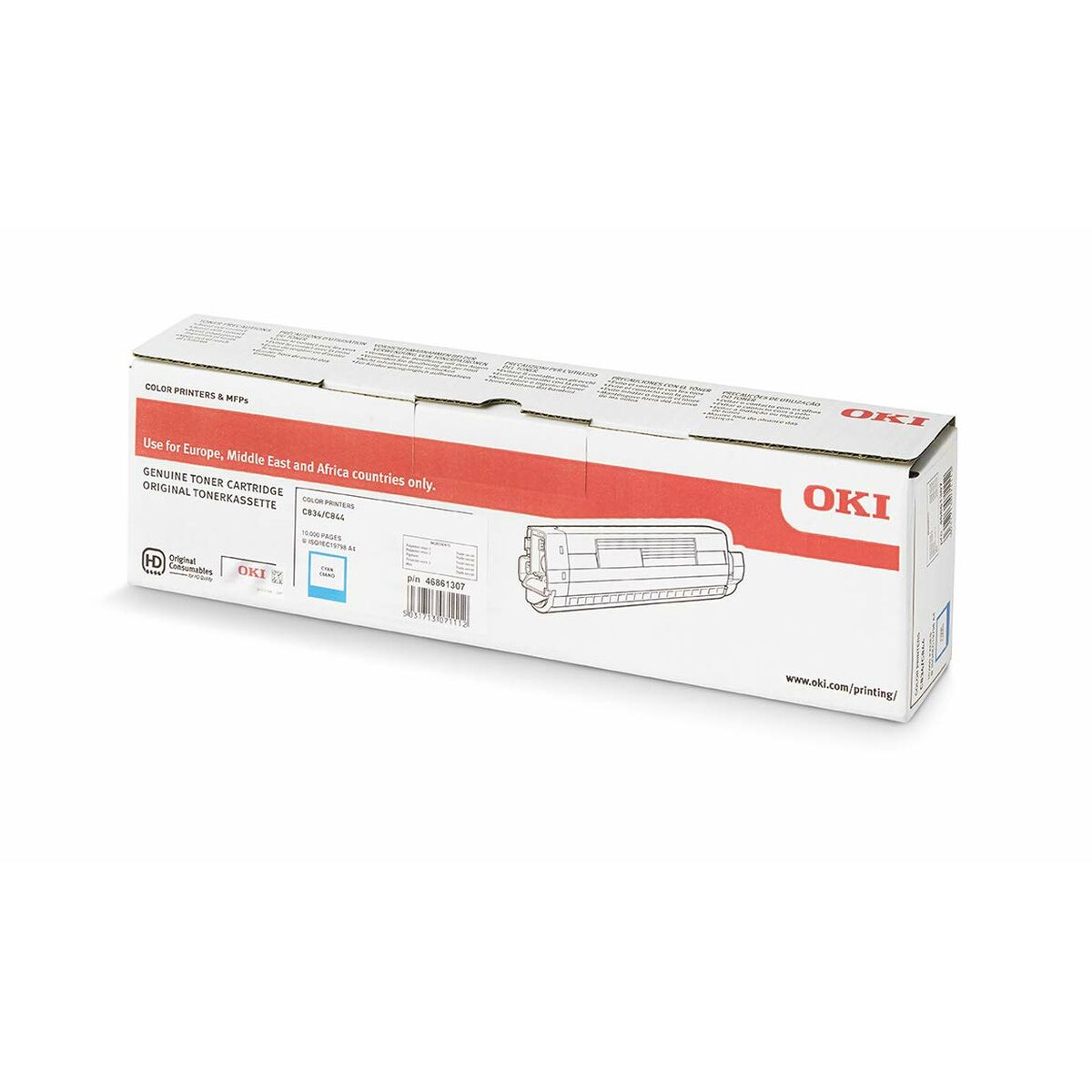 Original Toner OKI C834/C844 Cyan