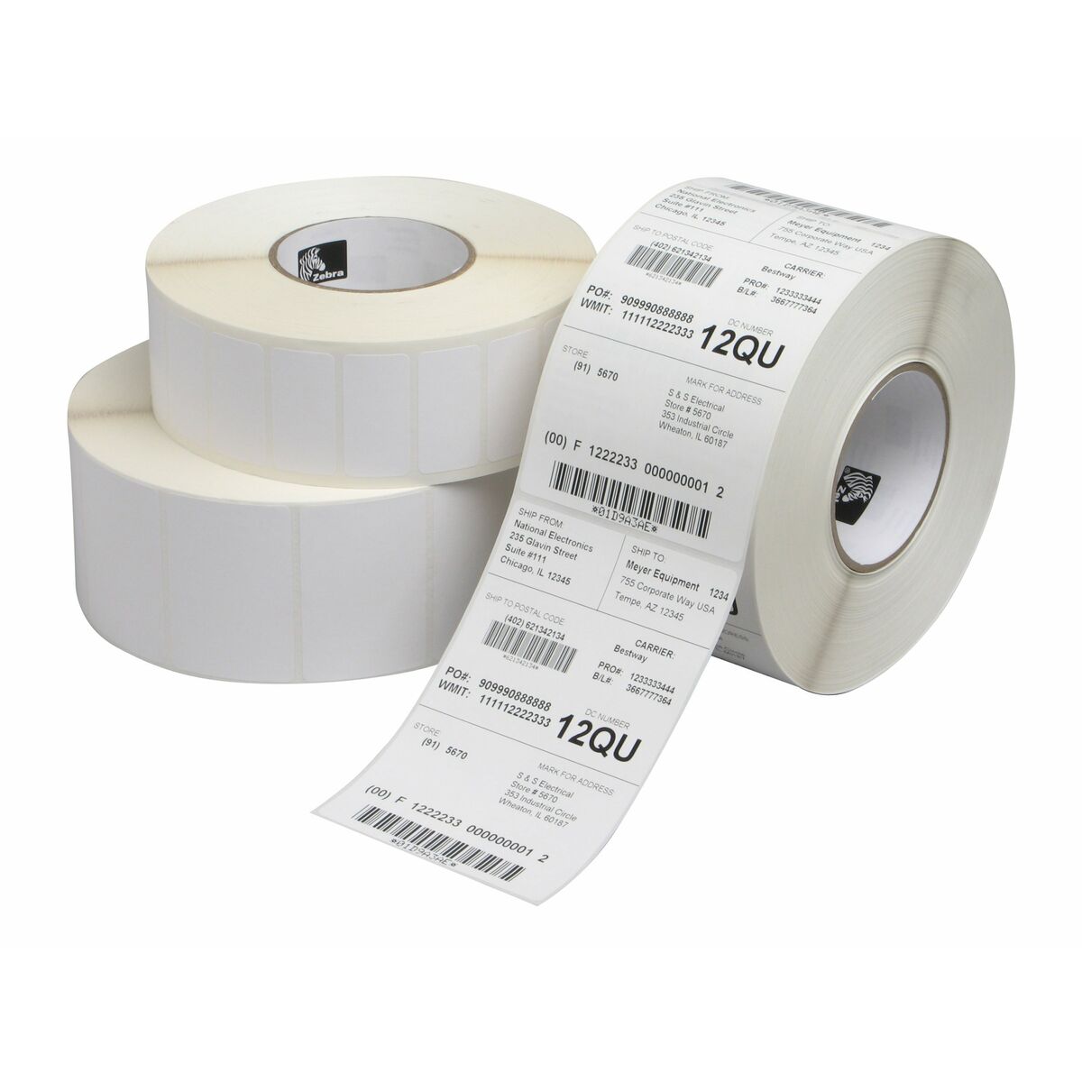 Roll of Labels Zebra 76180 102 x 152 mm White (4 Units)