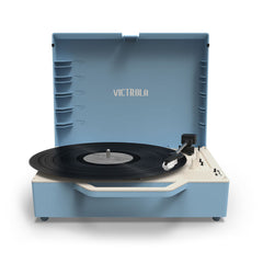 Record Player Victrola Re-Spin Blue