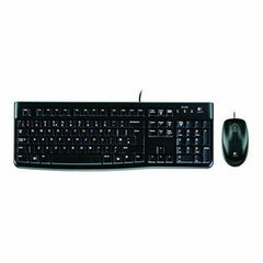 Keyboard and Mouse Logitech MK120 Black Spanish Qwerty