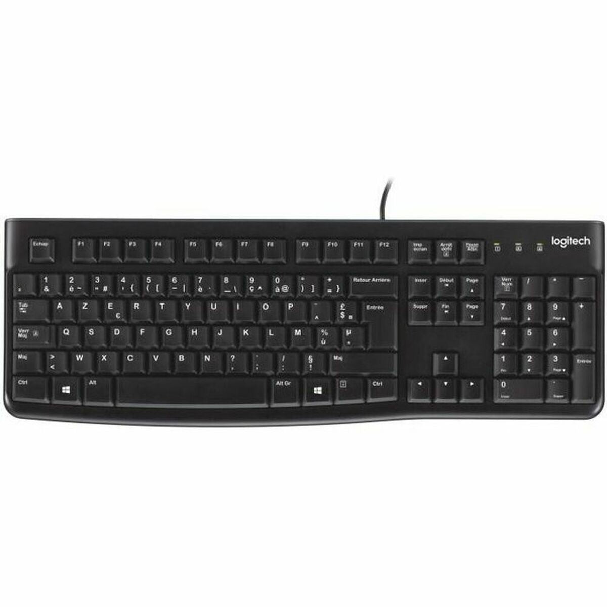 Keyboard Logitech K120 Black French AZERTY