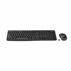 Keyboard and Wireless Mouse Logitech 920-004513 Black Spanish Qwerty QWERTY