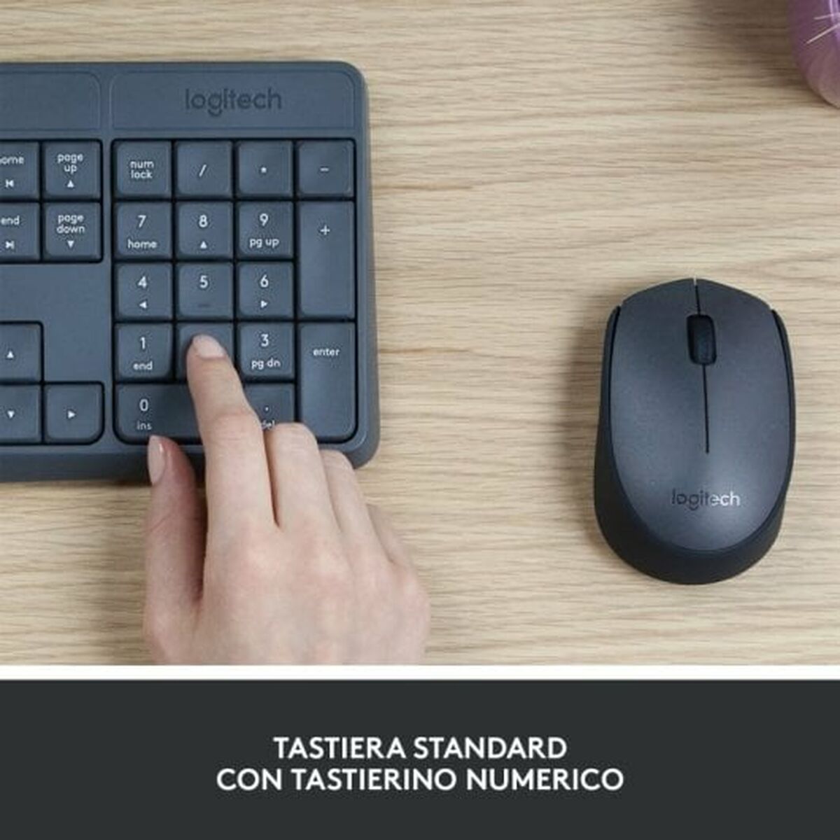 Keyboard Logitech Grey Spanish Qwerty