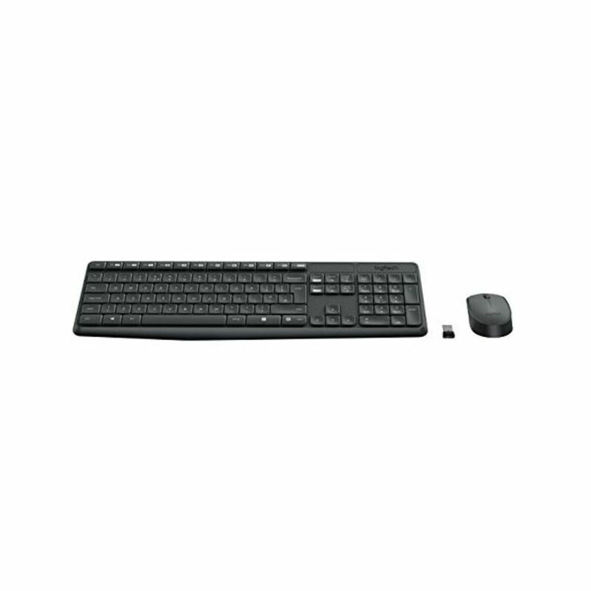 Keyboard and Wireless Mouse Logitech 920-007919 Black Grey Spanish Spanish Qwerty QWERTY