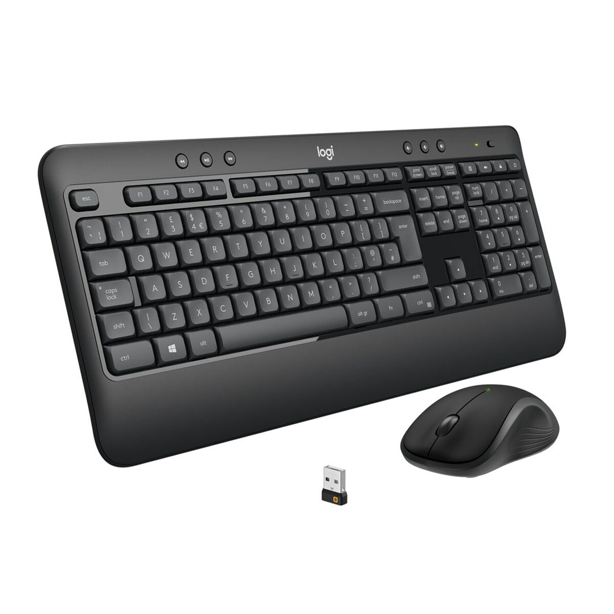 Keyboard and Mouse Logitech 920-008685 Black Qwerty US