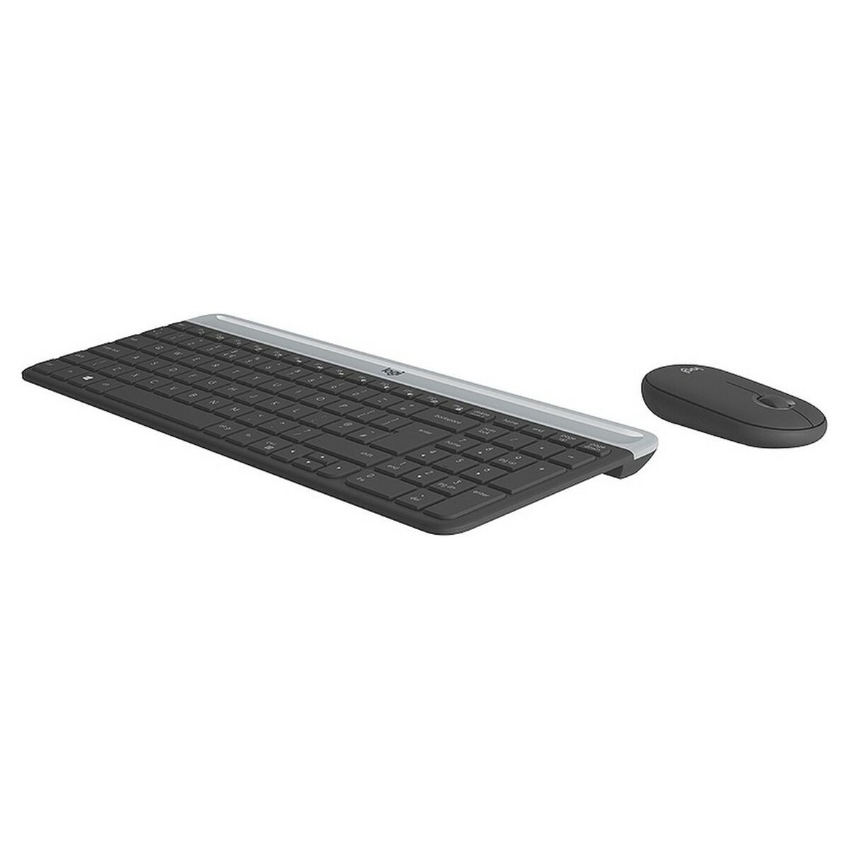 Keyboard and Mouse Logitech 920-009190 Black Grey French AZERTY