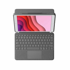 Tablet cover Logitech iPad 2021 Grey QWERTY