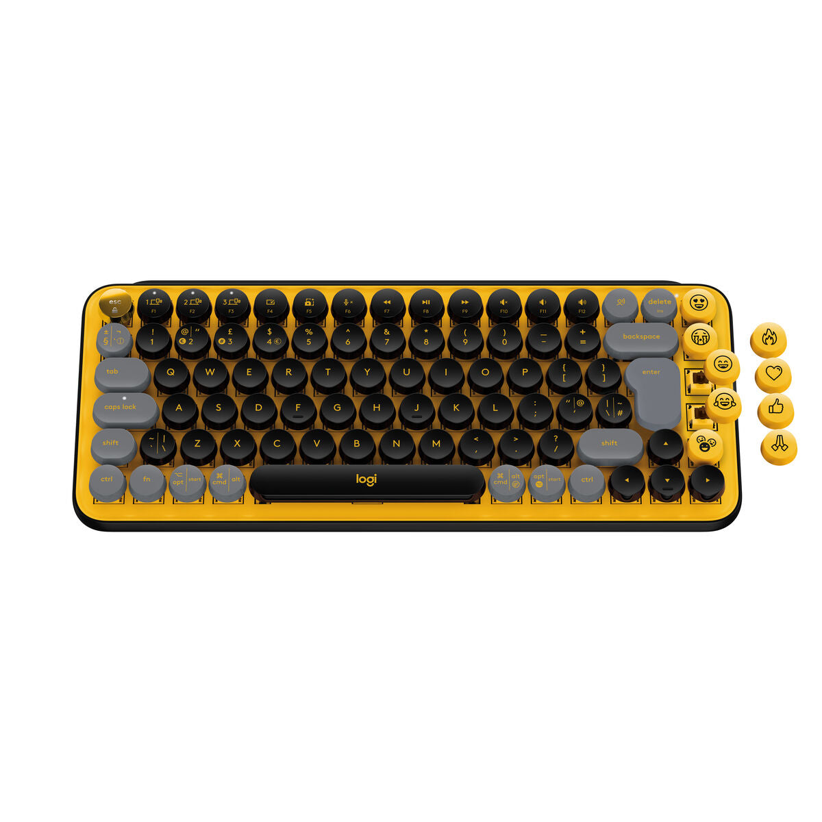 Keyboard Logitech POP French Yellow AZERTY