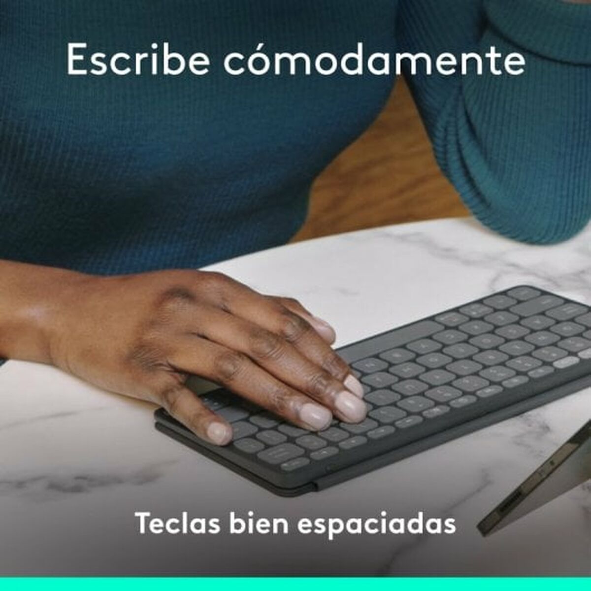 Keyboard Logitech Black Spanish Qwerty QWERTY