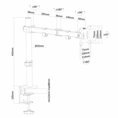 Screen Table Support Neomounts FPMA-D550BLACK