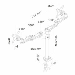 Screen Table Support Neomounts FPMA-D935D