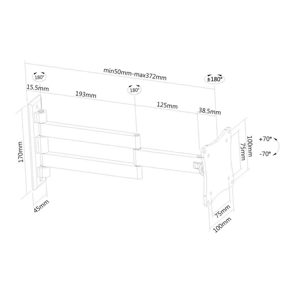 TV Mount Neomounts FPMA-W830 10" 27" 12 kg