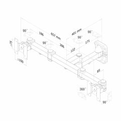 TV Mount Neomounts FPMA-W960D 27" 12 kg 10" 6 Kg