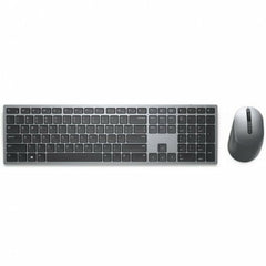 Keyboard and Wireless Mouse Dell Grey Spanish Qwerty