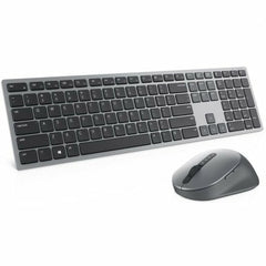 Keyboard and Wireless Mouse Dell Grey Spanish Qwerty