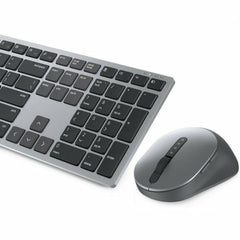 Keyboard and Wireless Mouse Dell Grey Spanish Qwerty