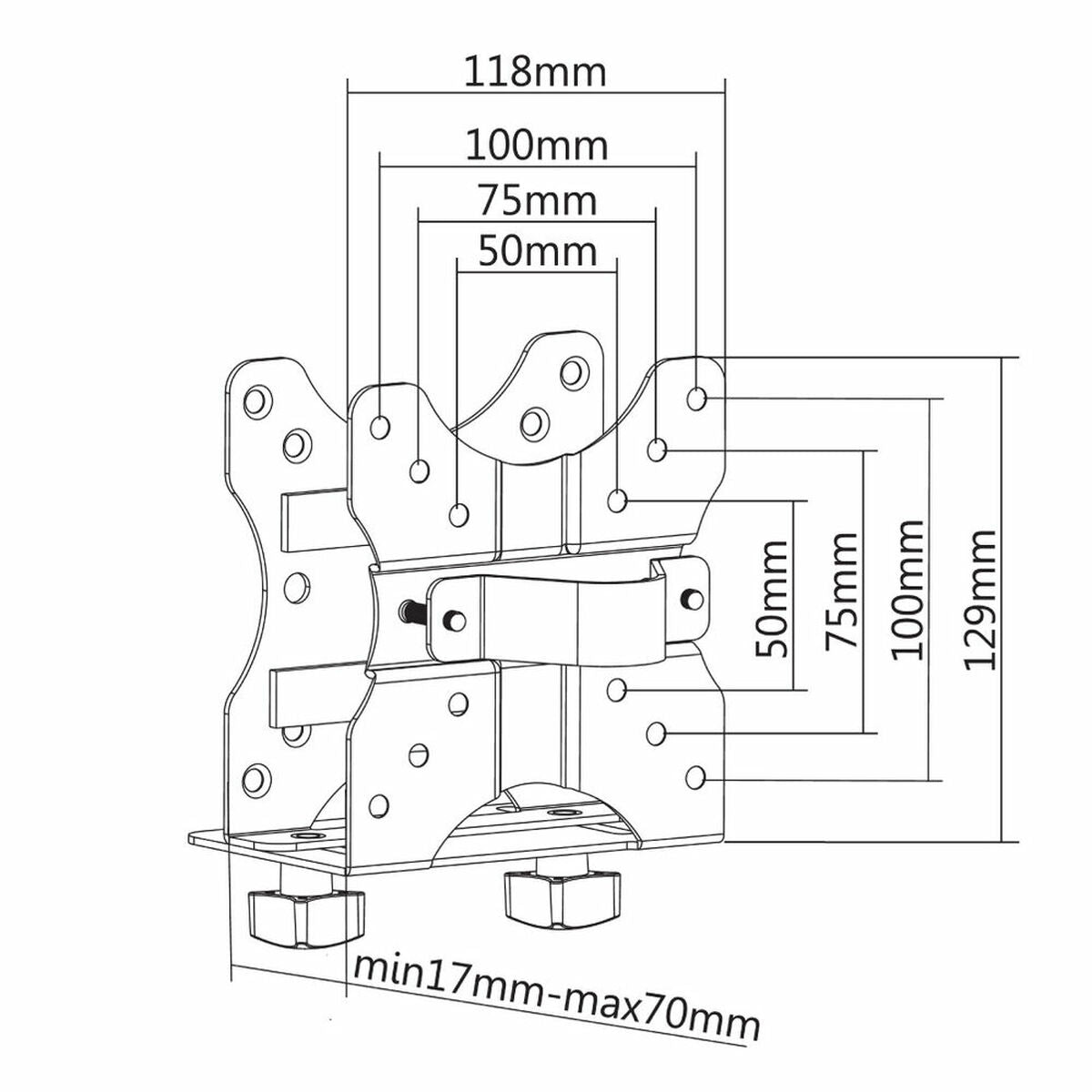 Screen Table Support Neomounts NM-TC100BLACK Black