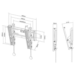 TV Mount Neomounts NM-W125BLACK 10" 40" 20 kg