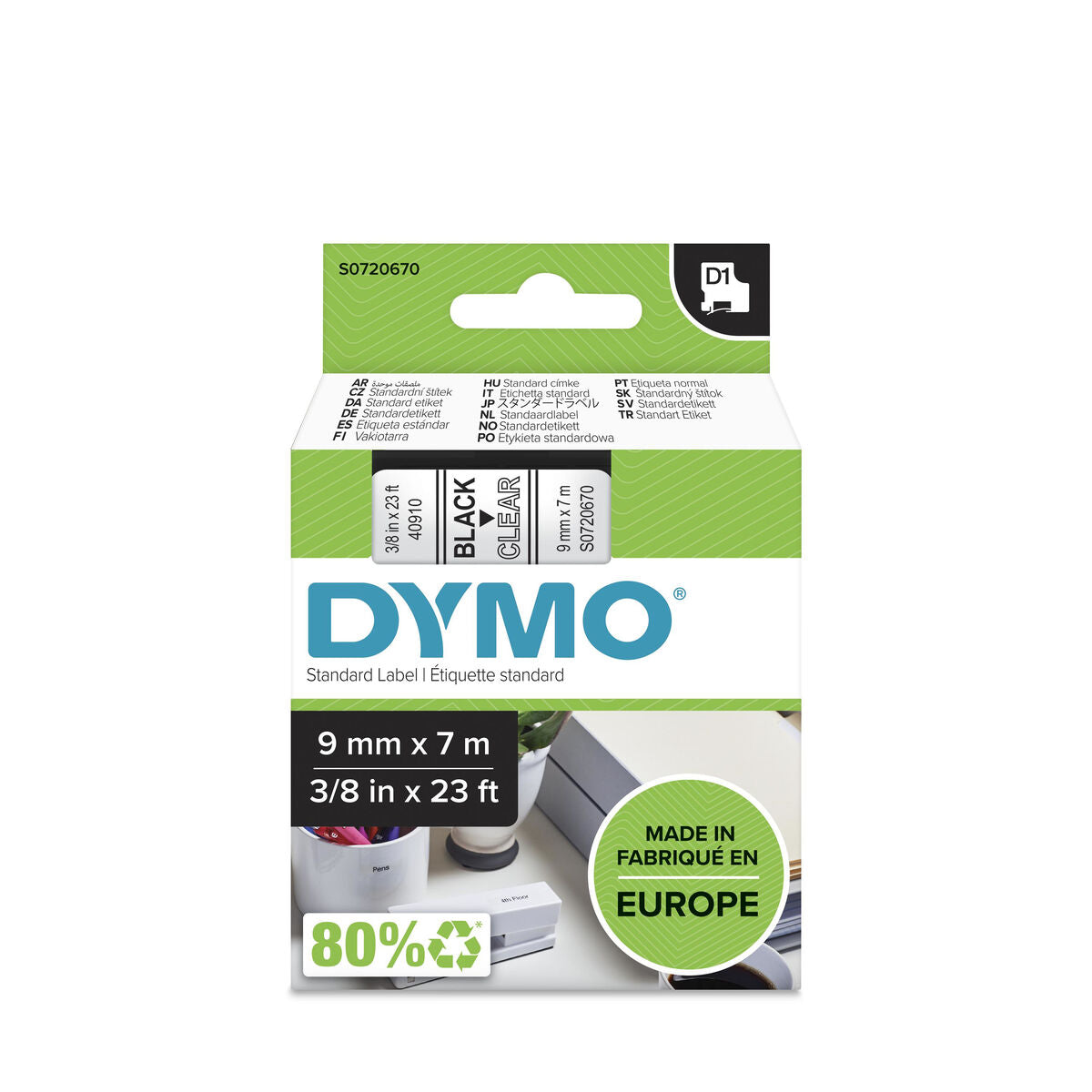 Adhesive labels Dymo S0720670 Blue Black