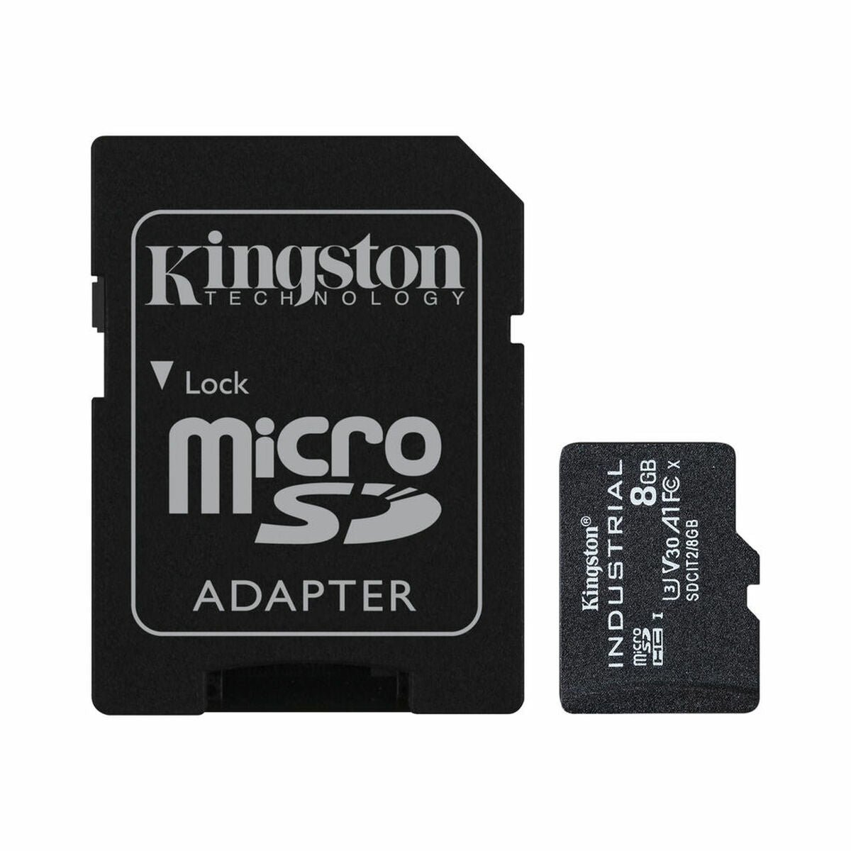 Micro SD Memory Card with Adaptor Kingston SDCIT2/8GB 8GB 8 GB