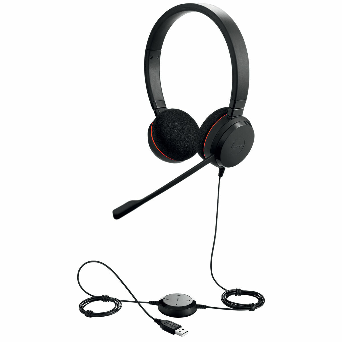 Headphones with Microphone Jabra Evolve 20 MS Stereo Black