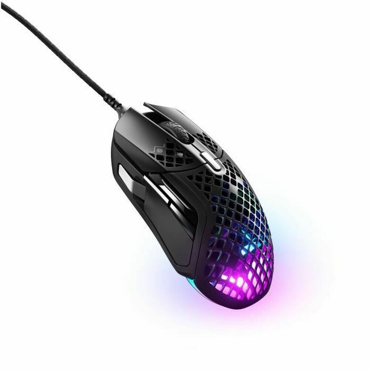 Gaming Mouse SteelSeries Aerox 5 Gaming Black With cable LED Lights