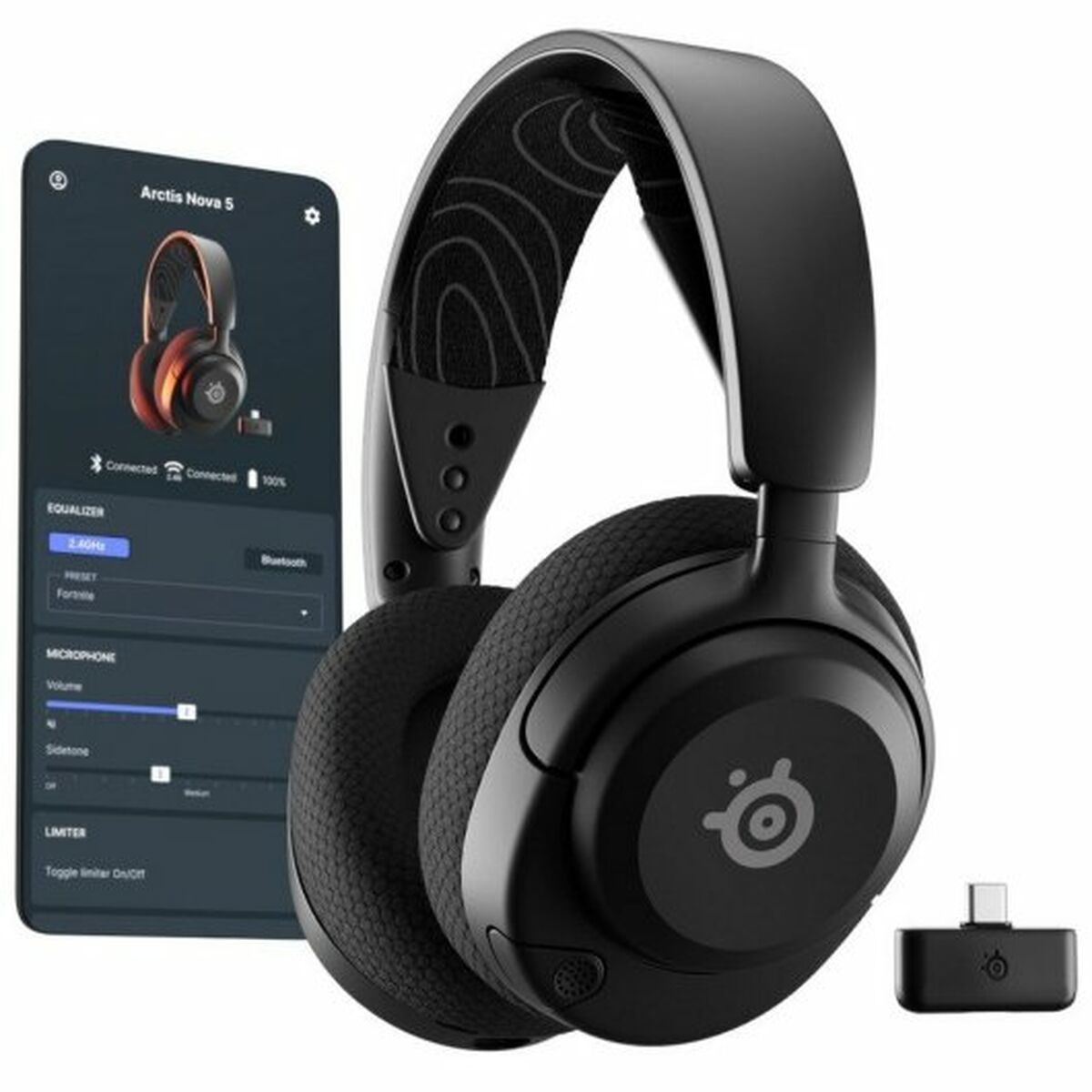 Headphones with Microphone SteelSeries Black