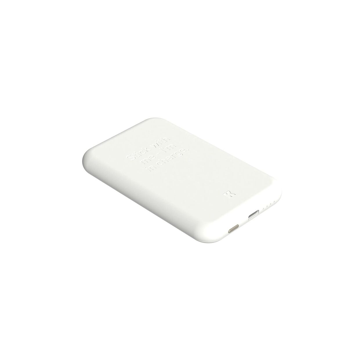 Power Bank with Wireless Charger Kreafunk White 5000 mAh