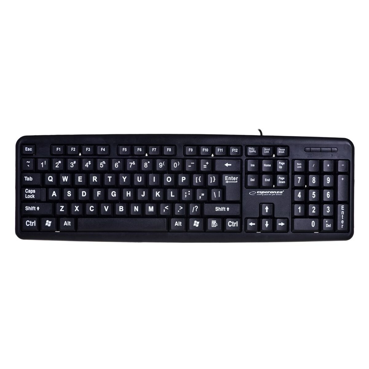 Keyboard Esperanza EK129 Black English QWERTY