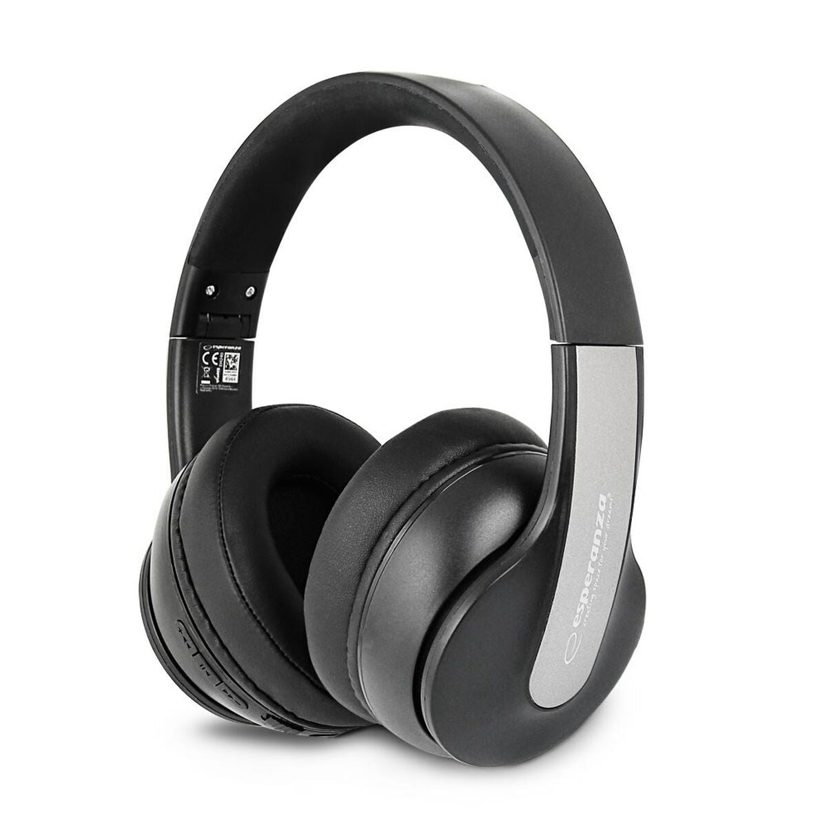 Headphones with Microphone Esperanza EH240 Black